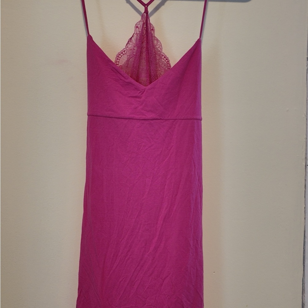 Victoria’s Secret Modal Lace Racerback Mini Slip Size M - Soft Cozy Minimal NWT - Picture 8 of 13